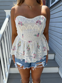 Amelia Strapless Lace Top