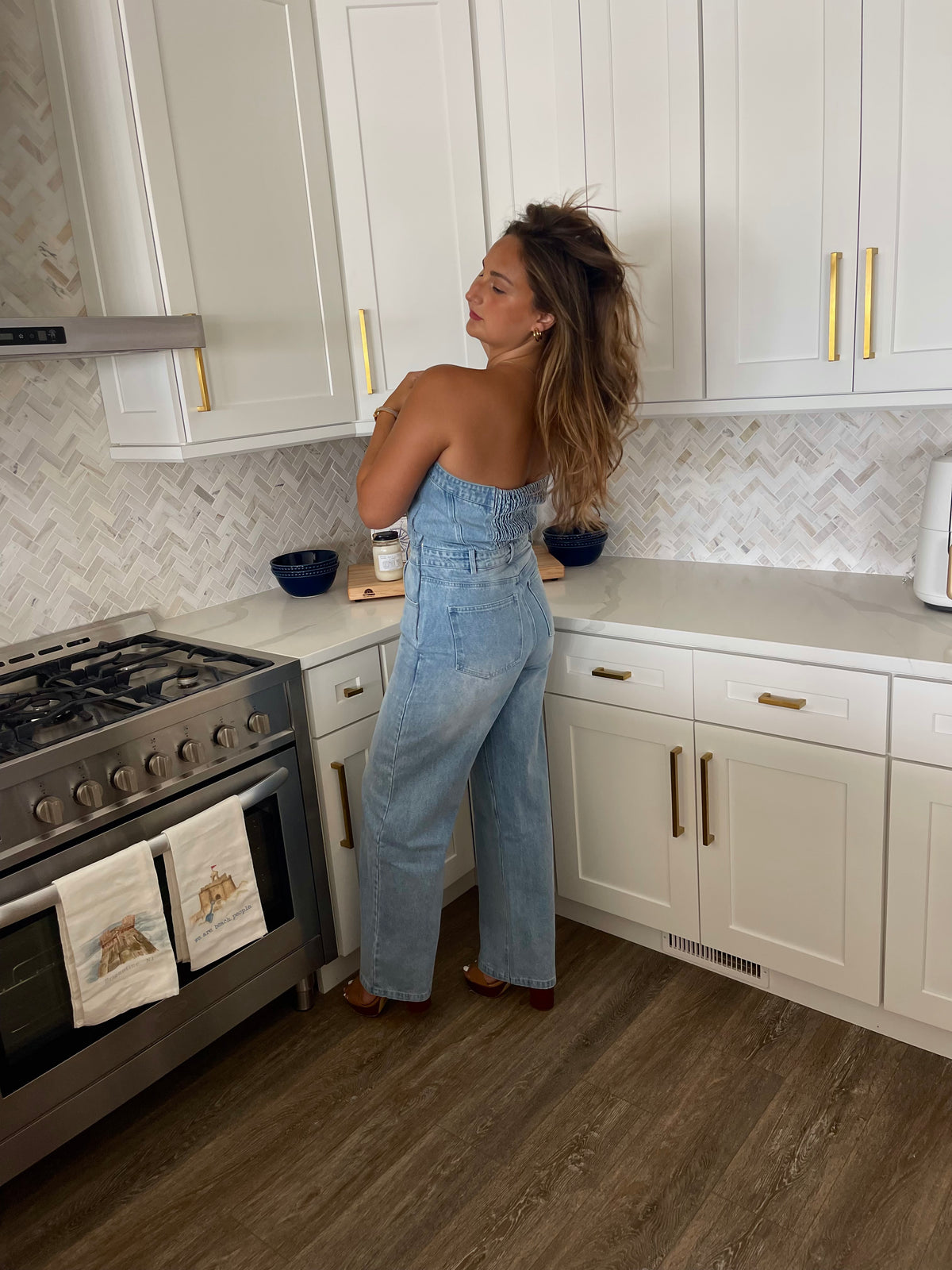 Off Duty Denim Jumpsuit