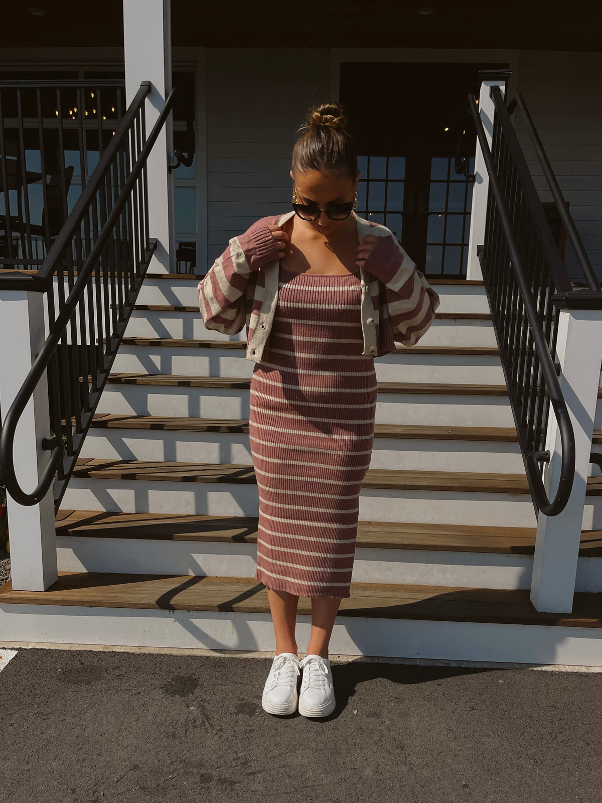 Oakley Striped Dress Set