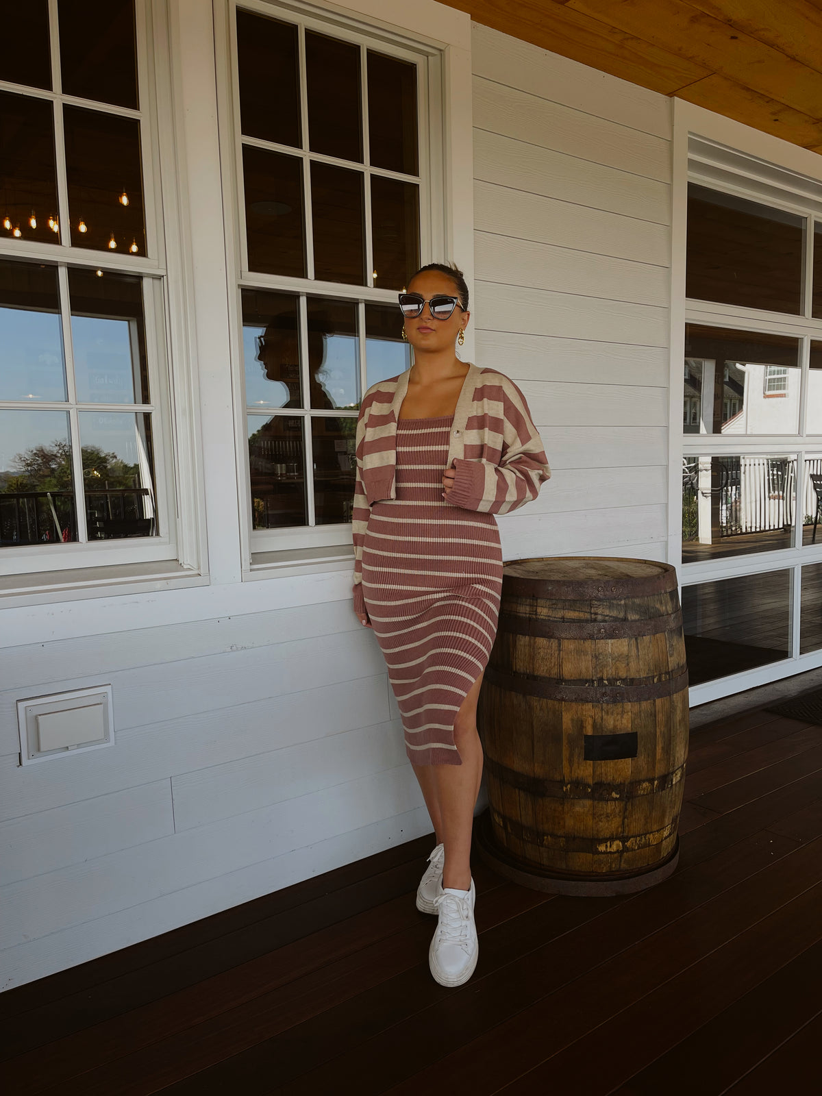 Oakley Striped Dress Set